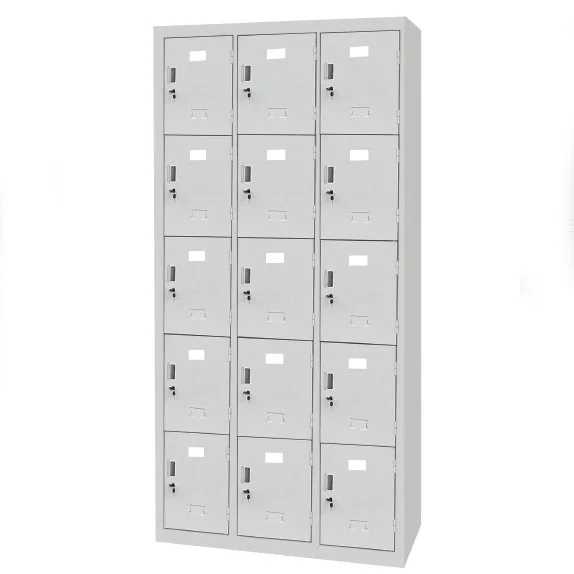 Elegent 15 Doors Gym Steel Lockers Metal Clothes Storage Cabinet