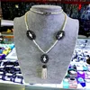 XY-CM1226 handmade cheap jewelry shell pearl necklaces , paved shell pearl necklaces