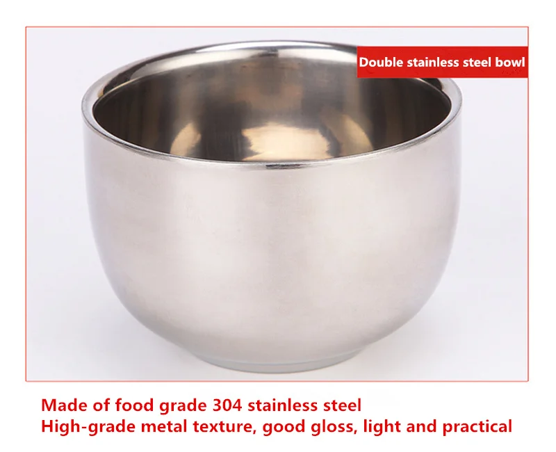 High Quality Double Layer Stainless Steel Shaving Soap Bowl Soap Mug