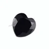 Simple handmade 7*7mm black cubic zirconia