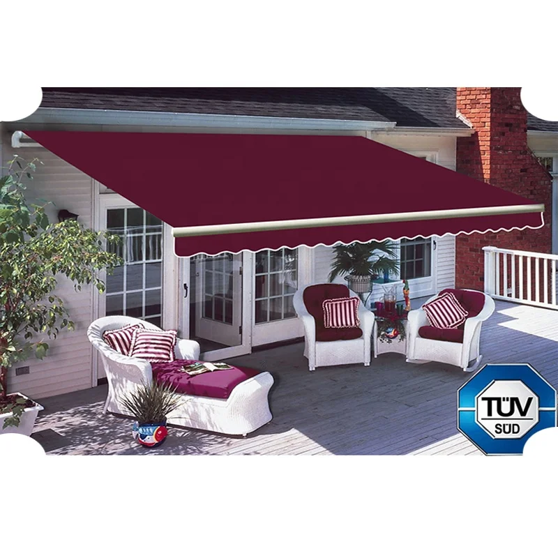 

Garden Terrace Aluminum Manual Retractable Balcony Awnings, Customized