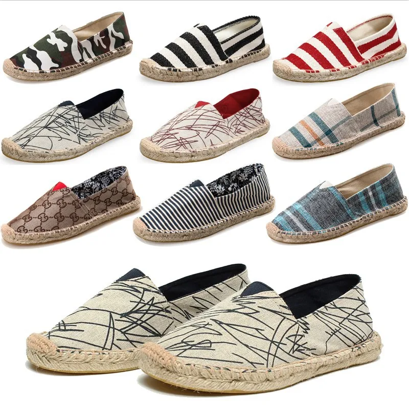 

Soft Espadrilles sole of jute men and women shoes, Mix color