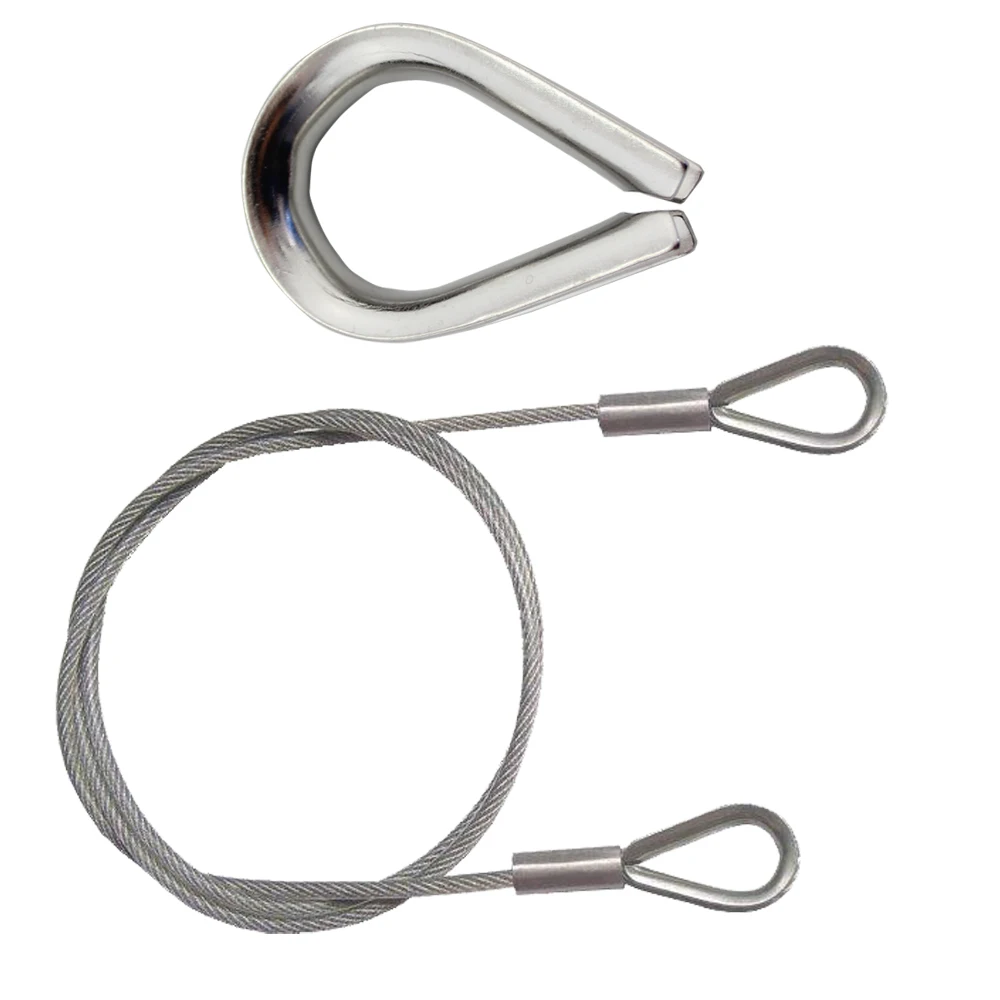 Heavy Duty SS304/316 European Wire Rope Thimbe Cable Thimble