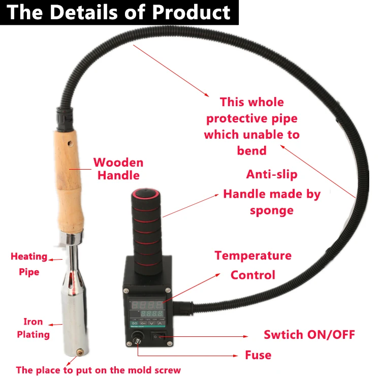 Professional Soldering Iron For Custom Branding Stamp Logo With Digital