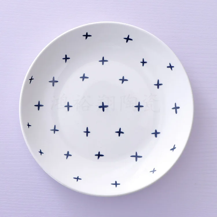 

Customized food grade ceramic plates porcelain dinner plate