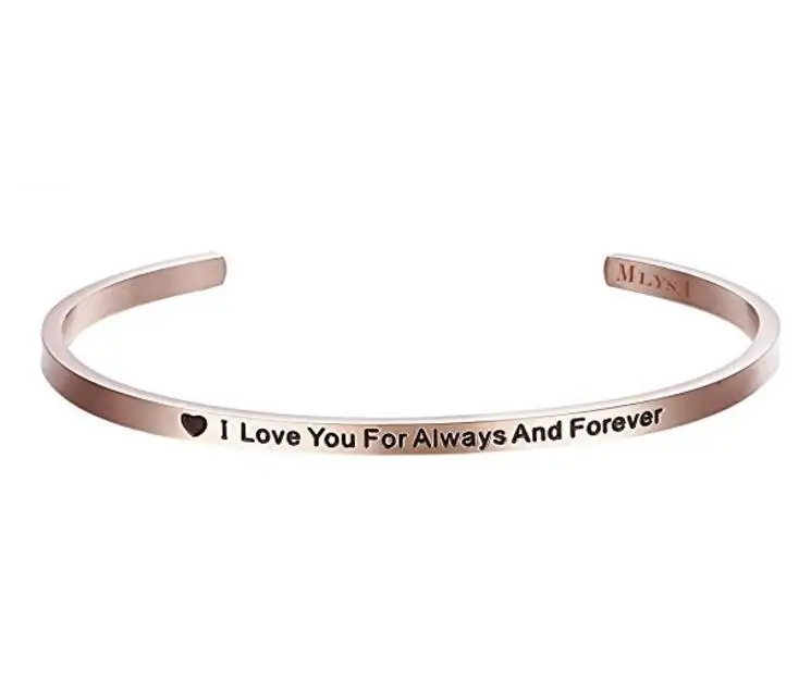 I Love You To The Moon And Back Cuff Bangle Gifts For Her