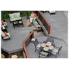 recyclable material convenience store/past hollow waterproof wpc decking