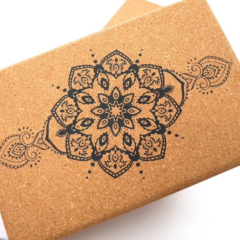 
Natural Eco-friendly Custom Logo Cork Yoga Blocks cork non Toxic Yoga Bricks 