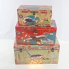 New design antique wooden storage trunk with LED light