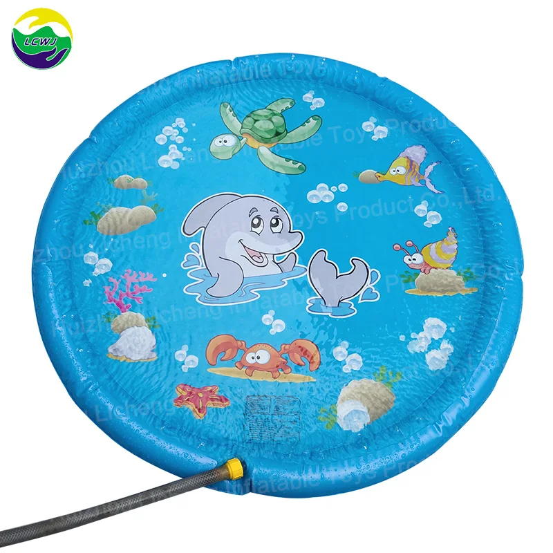 

LC 68" Sprinkler for Kids Splash Pad Wading Pool for Learning Children Sprinkler Pool Inflatable Water Toy Outdoor Swimming, As the picture,or customized color