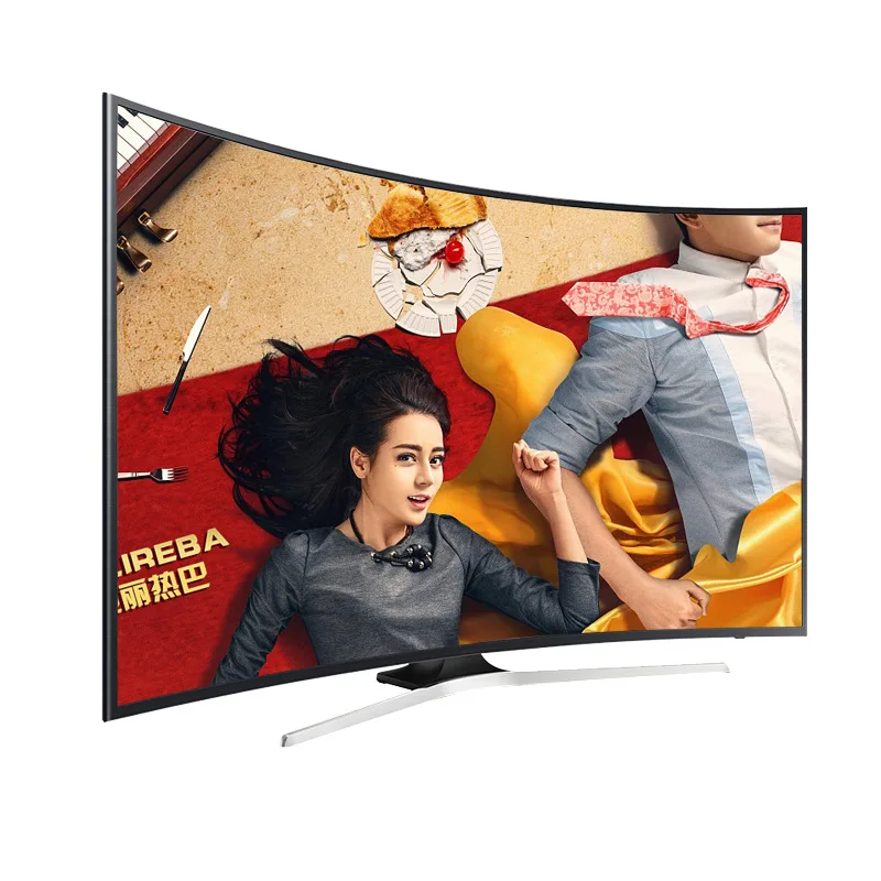 2019 Newest Model 65 inch  HDR 4K Curved Android Smart LED TV with best resolution 3840*2160 and WIFI and Mobile display