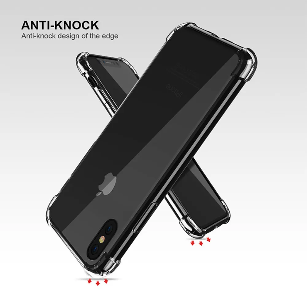 

Crystal Clear Silicon Soft TPU Back Case TPU Case For iphone 8 Plus,Mobile Phone Shell, Transparent