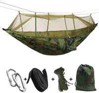 

Outdoor camping anti mosquito hammock with mosquito netting