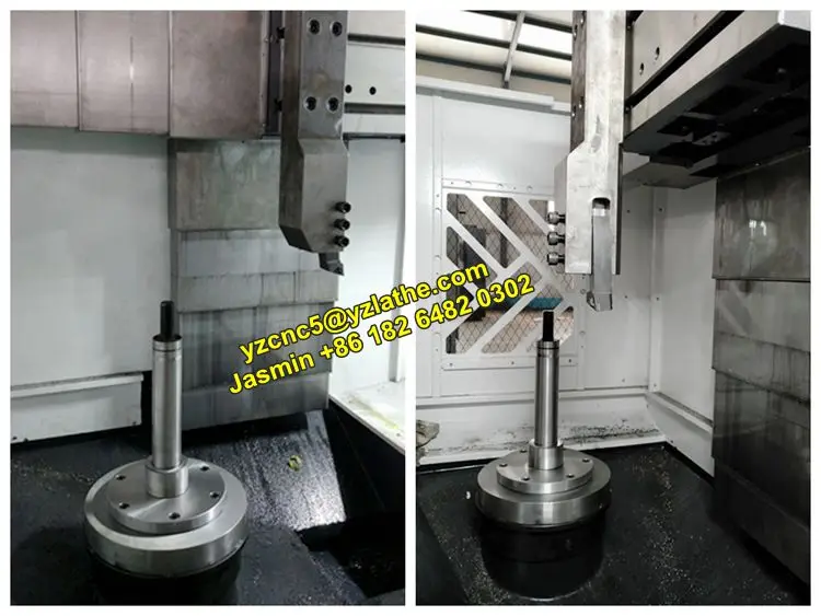 Auto Car Brake Drum Disc Skimming Machine Vertical Lathe To The Brake