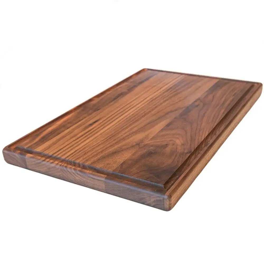 Large Walnut Wood Cutting Board Carving Countertop Block With