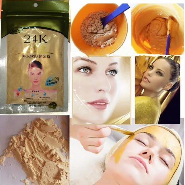 24k Gold Collagen Active Face Mask Powder Treatment Skin Care Whitening