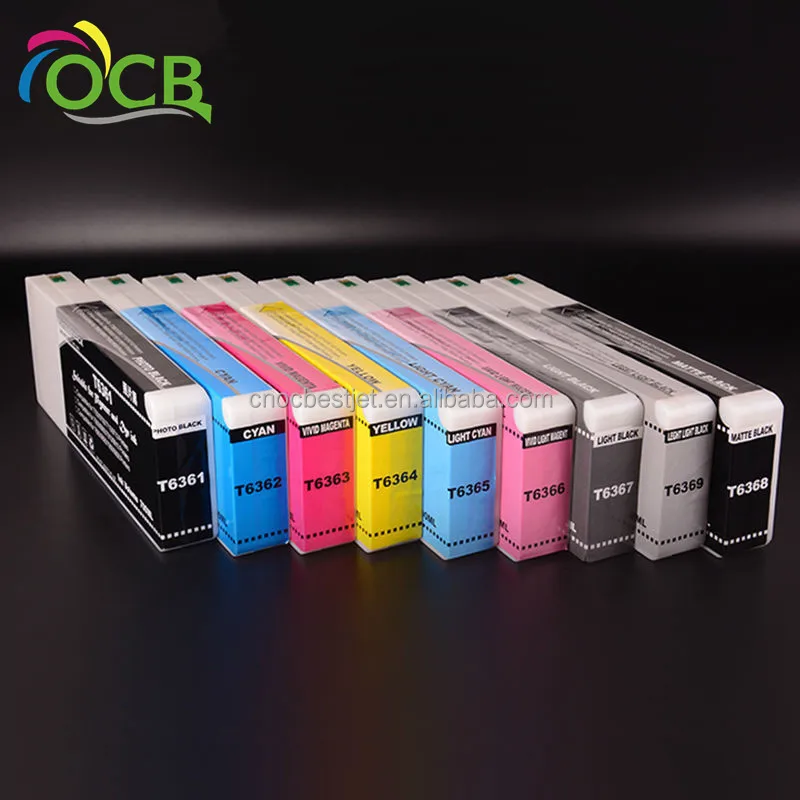 

OCBESTJET 9 Colors 700ML/PC T8041-T8049 Compatible Ink Cartridge Full With Pigment Ink For Epson P6000 P7000 P8000 P9000 Printer