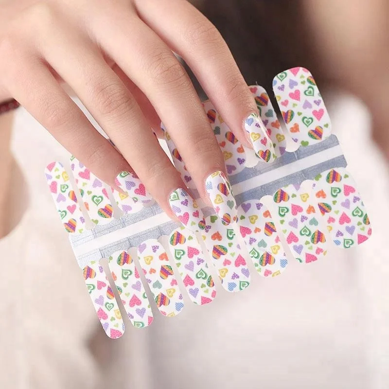 

korea polish nail sticker gold nail stickers 2023 designs glitter nail wraps