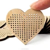 wholesale Customized wood heart shape pendant for diy projects or earring