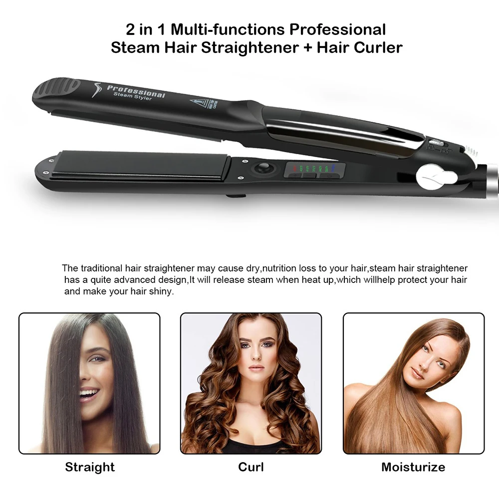 Hair straightener with steam фото 103