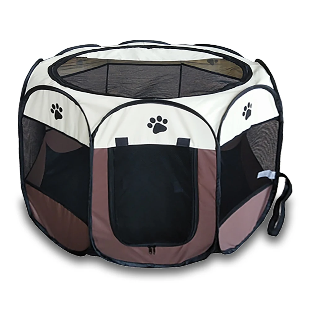 

Portable Octagon Foldable Pet Tent PlayPen Dog Sleeping Fence Pet Carrier Tent Dog House, Multycolor