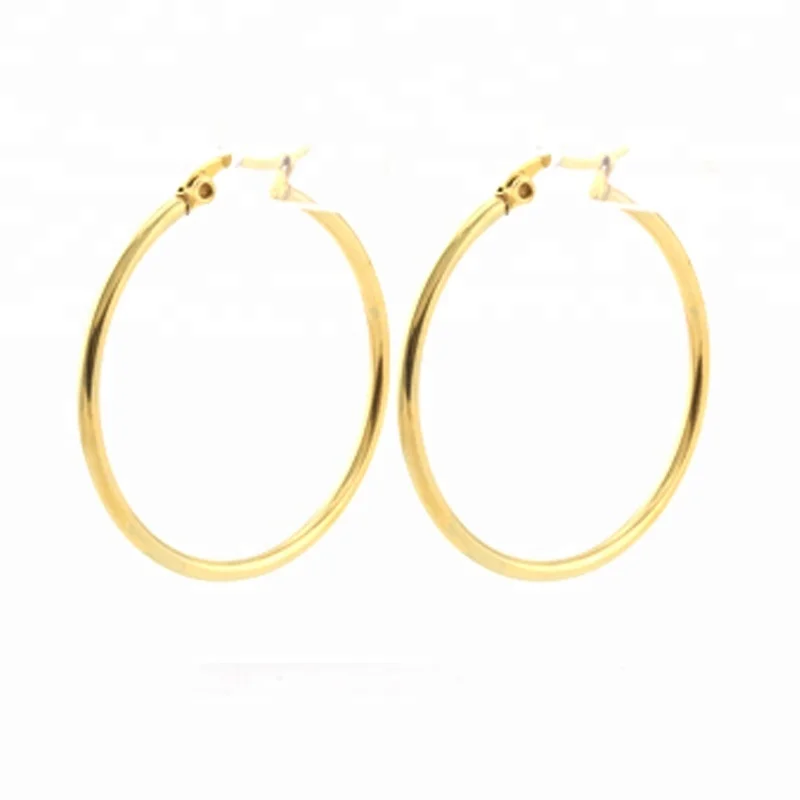 

Trade Assurance Custom Gold 18K Stainless steel Jewelry Hoop Earings For Women