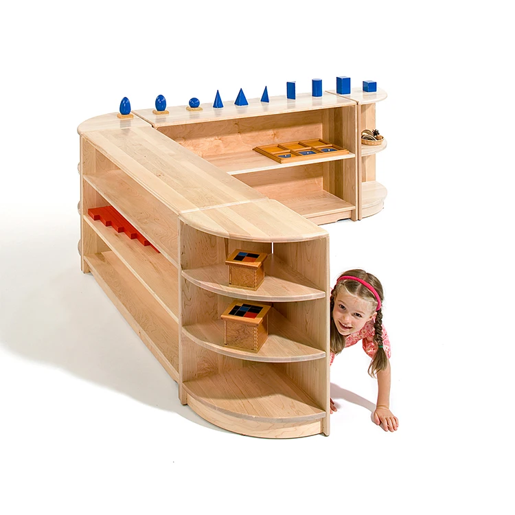 Educational Montessori Furniture School Wooden Kids Toy Storage