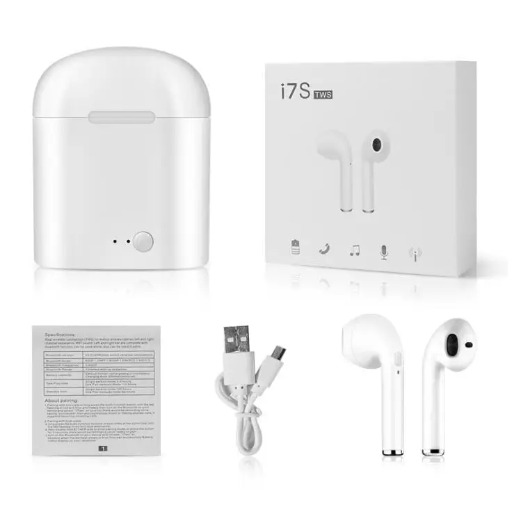 
2019 good quality portable cheap wireless earbuds i7s Wireless headphones for all mobile phone Earphone wireless headset 