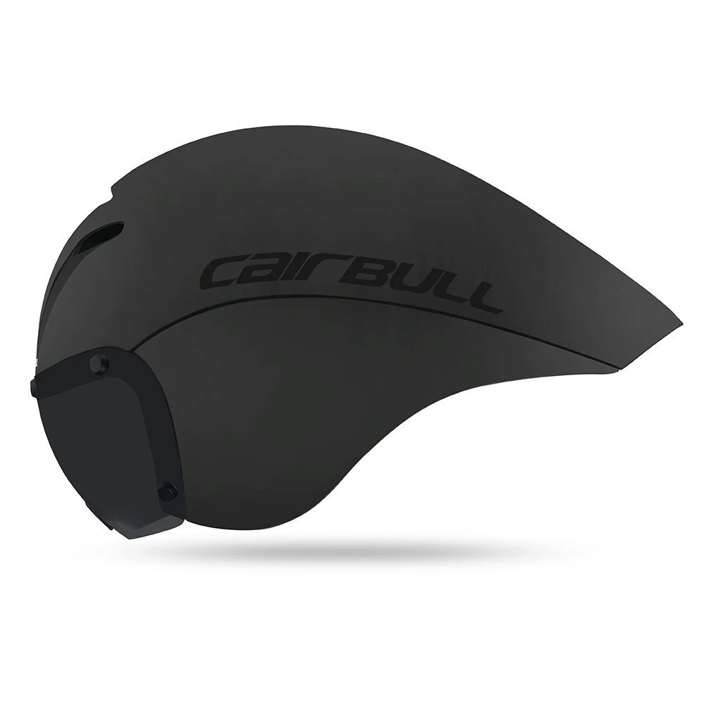 

CAIRBULL VICTOR 2019 All New Triathlon Aero TT Road Bike Helmet Long Tail Crono Cycling Helmet Switchable Clear Goggle Shiled