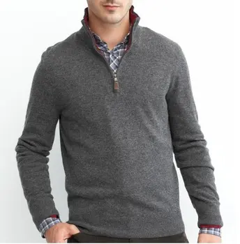 mens pullover sweater with zipper