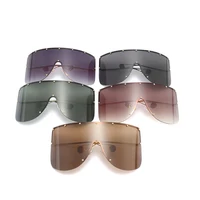 

Jheyewear ready to ship oversuzed protective mask plastic brown sunglasses
