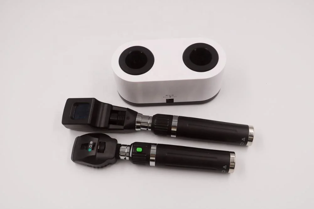 Ophthalmoscope And Retinoscope And Otoscope Diagnosis Combination Set