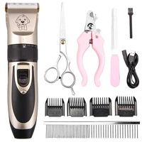 

USB Rechargeable Electric Dog Pet Hair Trimmer Grooming Remover Tools Kit