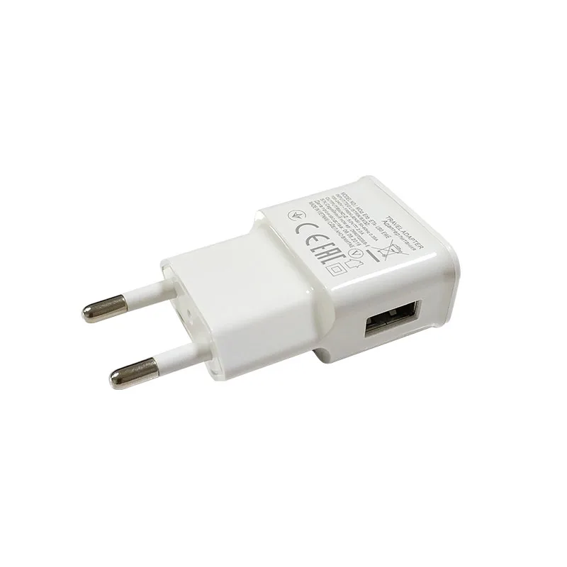 

OEM 5v 2a Single one USB Port US EU plug socket Wall travel Charger adapter, White