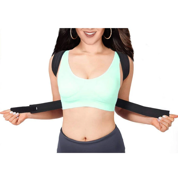 2019 Breathable Clavicle Chest Back Support back brace black Elastic Posture Corrector