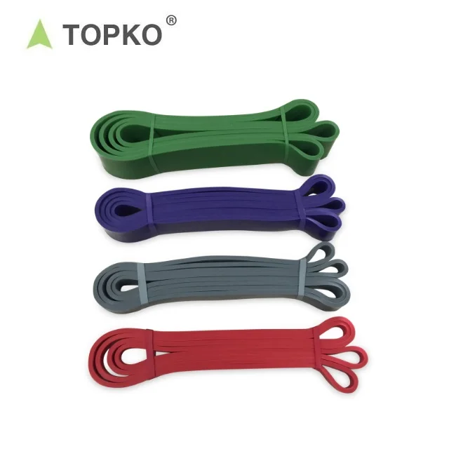 

TOPKO High Quality Customized Logo For Indoor Strength Training Workout Power Band, Pantone color