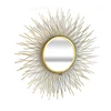 Vintage Iron Shabby forging Wall Mountable Classic Metal Decorative Sunburst Wall Mirror