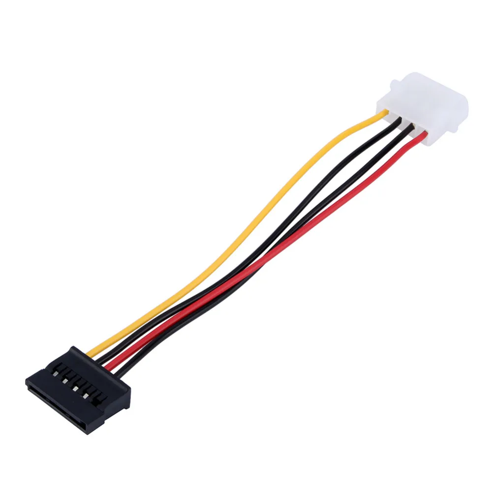 

1pcs Serial ATA SATA 4 Pin IDE to 15 Pin HDD Power Adapter Cable Hard Drive Adapter Male to Female Cable Free Shipping