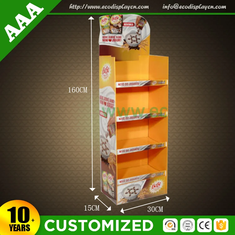 Green Material Cardboard Shipper Display For Coffee Beans,Corrugated