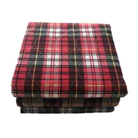 

High absorbent tartan bed pads waterproof incontinence washable under pads