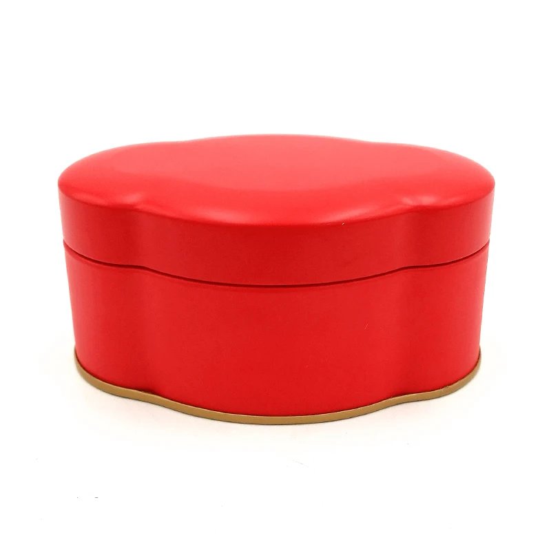 
Hot sale luxury custom print empty cloud shape metal tea tin box 