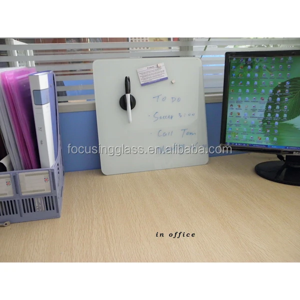 
Custom good quality glass magnetic memo board / office glass drawing boards 