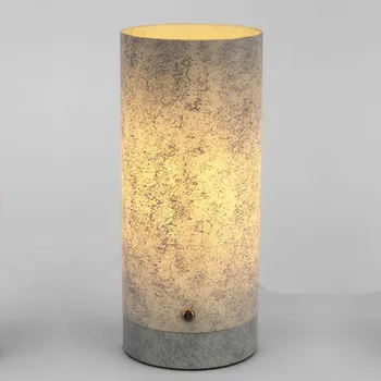 yellow and grey bedside lamps