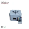 6pcs +1fly case/lot)Free ship High brightness wireless dmx led uplights 4*18w RGBWAUV IRC battery power wedding led l