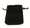 luxury drawstring velvet bag pouch with logo printed for water bottle