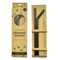 

Eco Friendly 8.5" 10.5" Reusable Stainless Steel Drinking Straws For 20/30 oz Tumbler