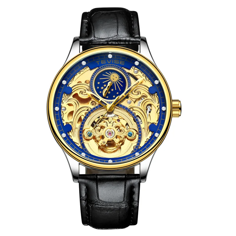 

WJ-7645 New Design Fashion Watch Strap Luxury Wristwatch TEVISE Brand Automatic Mechanical Watch For Men, Mix