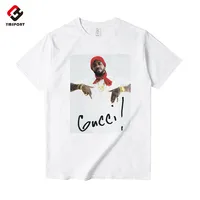 

New Design Short Sleeves Oversized T-shirt Custom White T-shirt 100% Cotton Dtg Printed Tshirts For Men