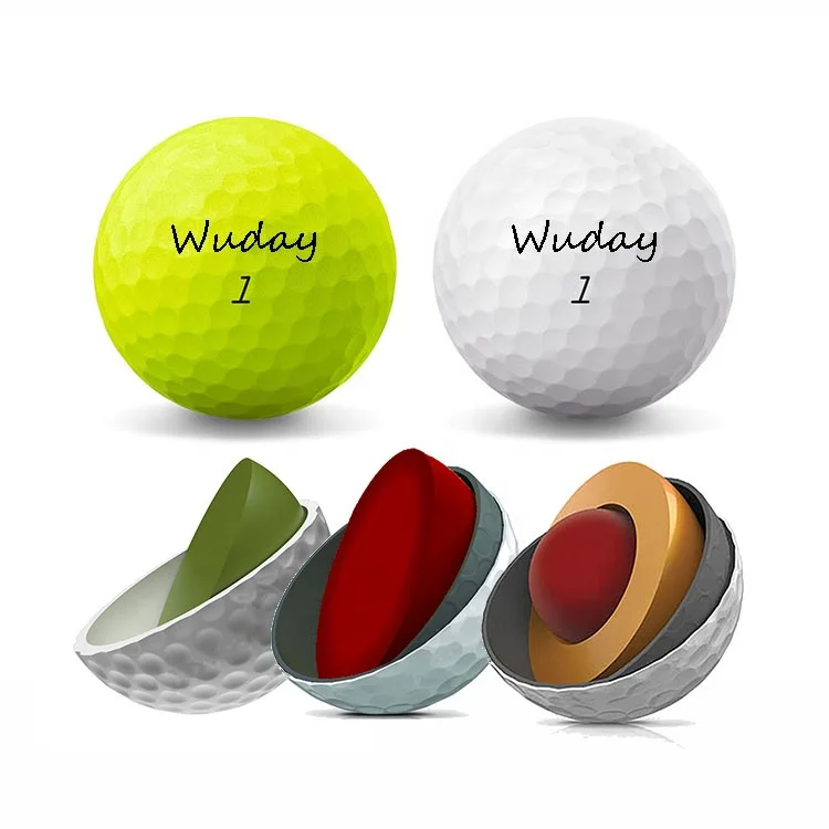 

2 3 4 piece USGA conforming Custom Urethane Soft Tournament Golf Ball, White/ custom color