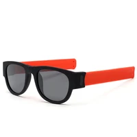 

Promotional Soft Silicone Wrist Fold Sports Sunglasses Foldable Unique Detachable Brand Designer Polarized Sun Glasses